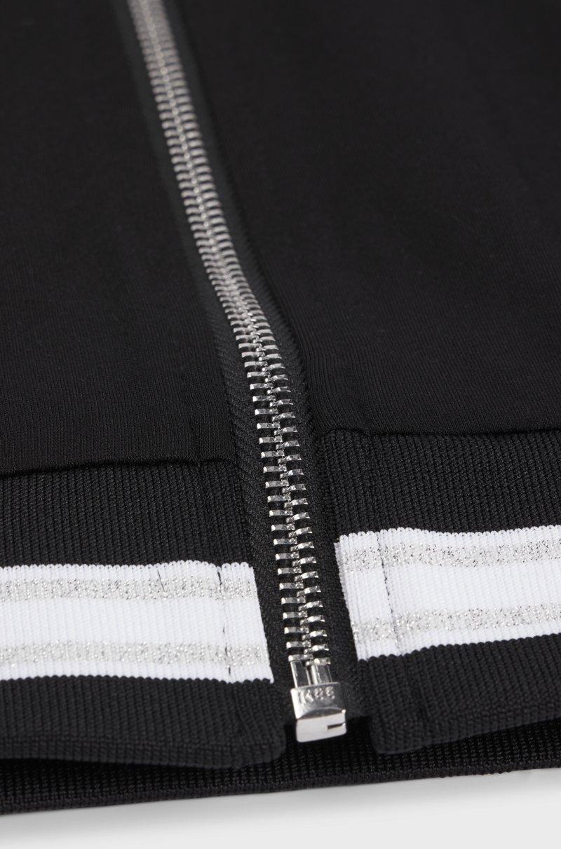 Hugo Boss Cárdigan para niños con cremallera y monograma Double B Precio ultrabajo