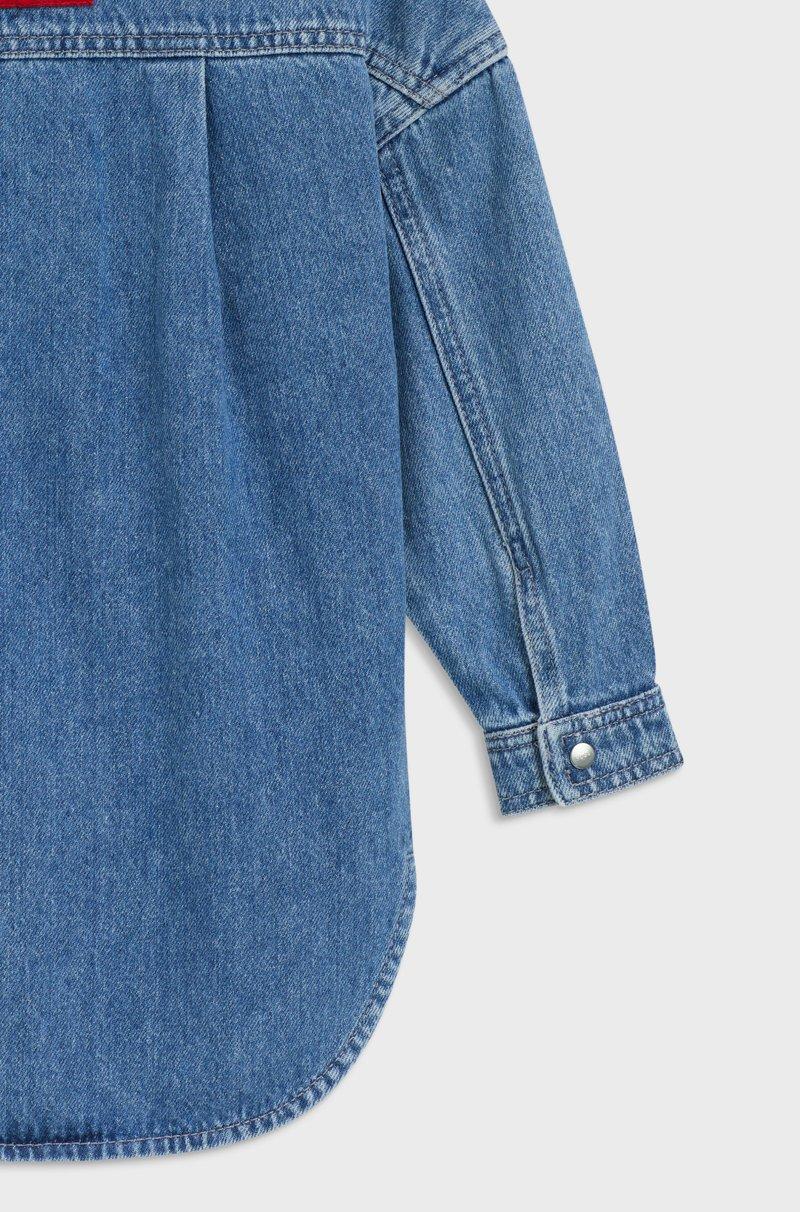 Hugo Boss Camisa en denim holgada para niños 2025