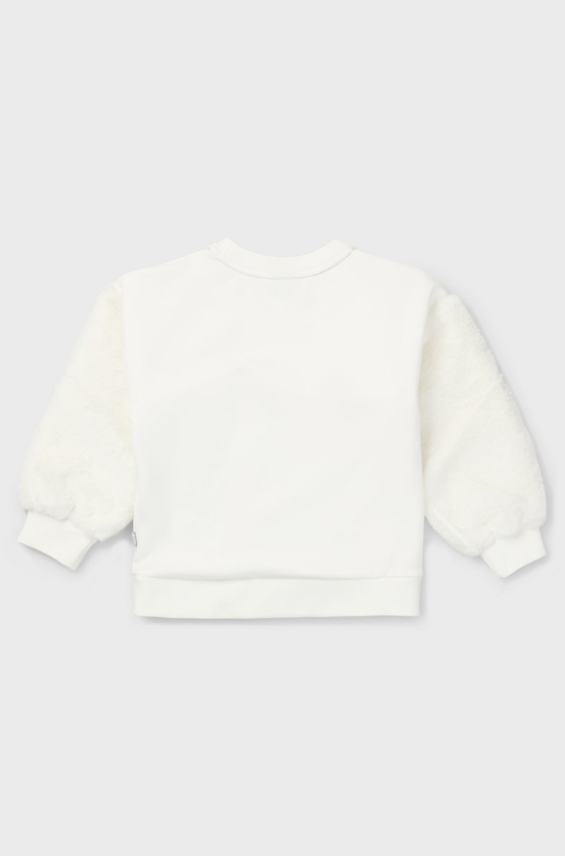 Hugo Boss Sudadera para niños con monograma Double B de efecto metalizado En línea