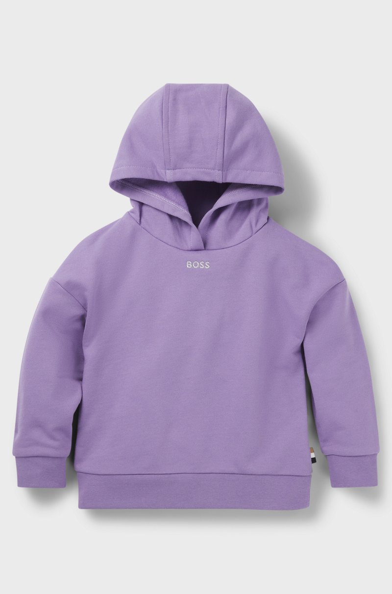 Hugo Boss Sudadera con capucha oversize fit con logo bordado para niños En oferta