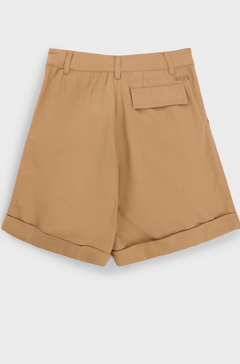 Hugo Boss Shorts loose fit para niños en sarga de algodón Rebajas de fábrica