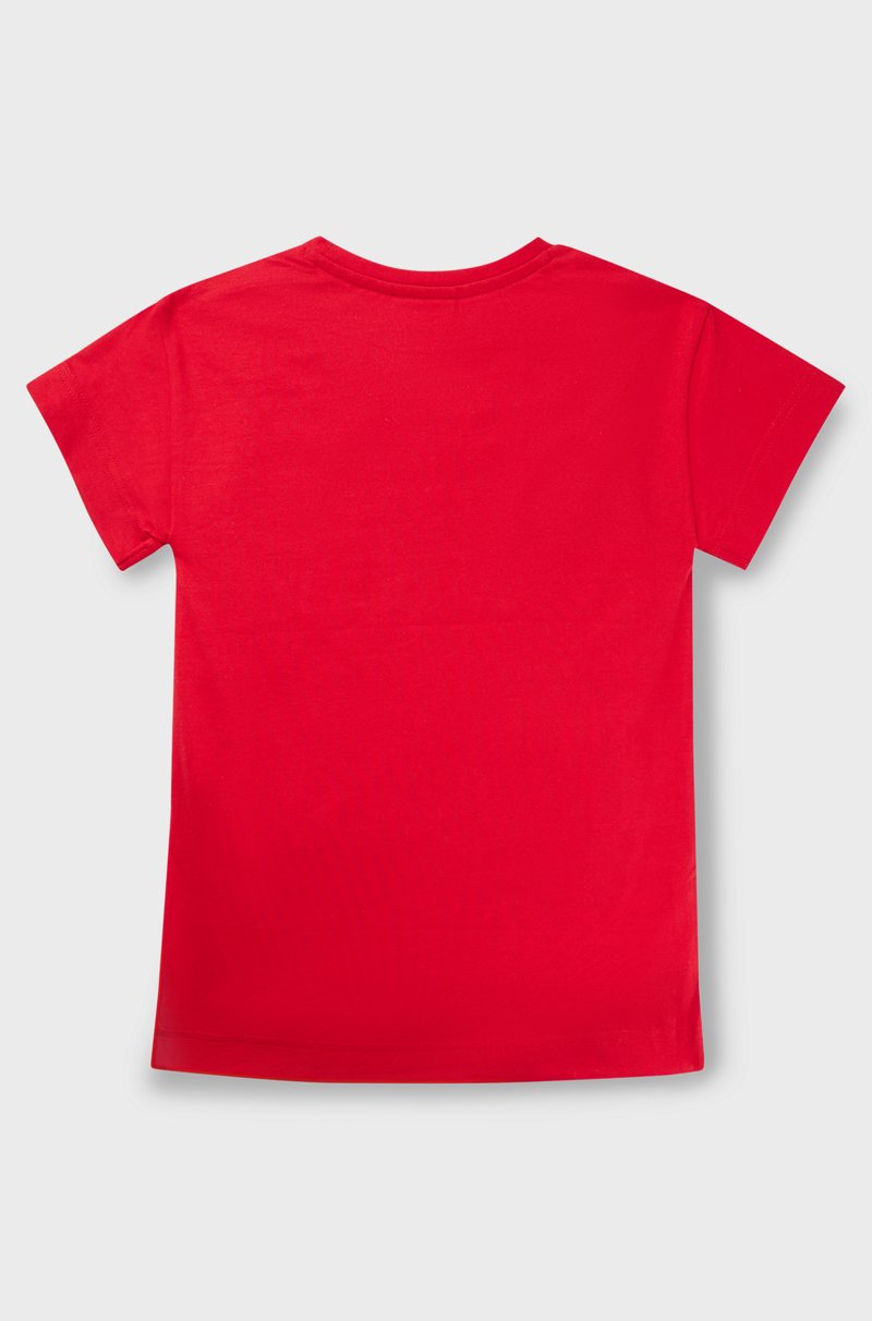 Hugo Boss Vestido estilo camiseta de punto de algodón para niños con ilustración de logo con tachuelas Los más vendidos