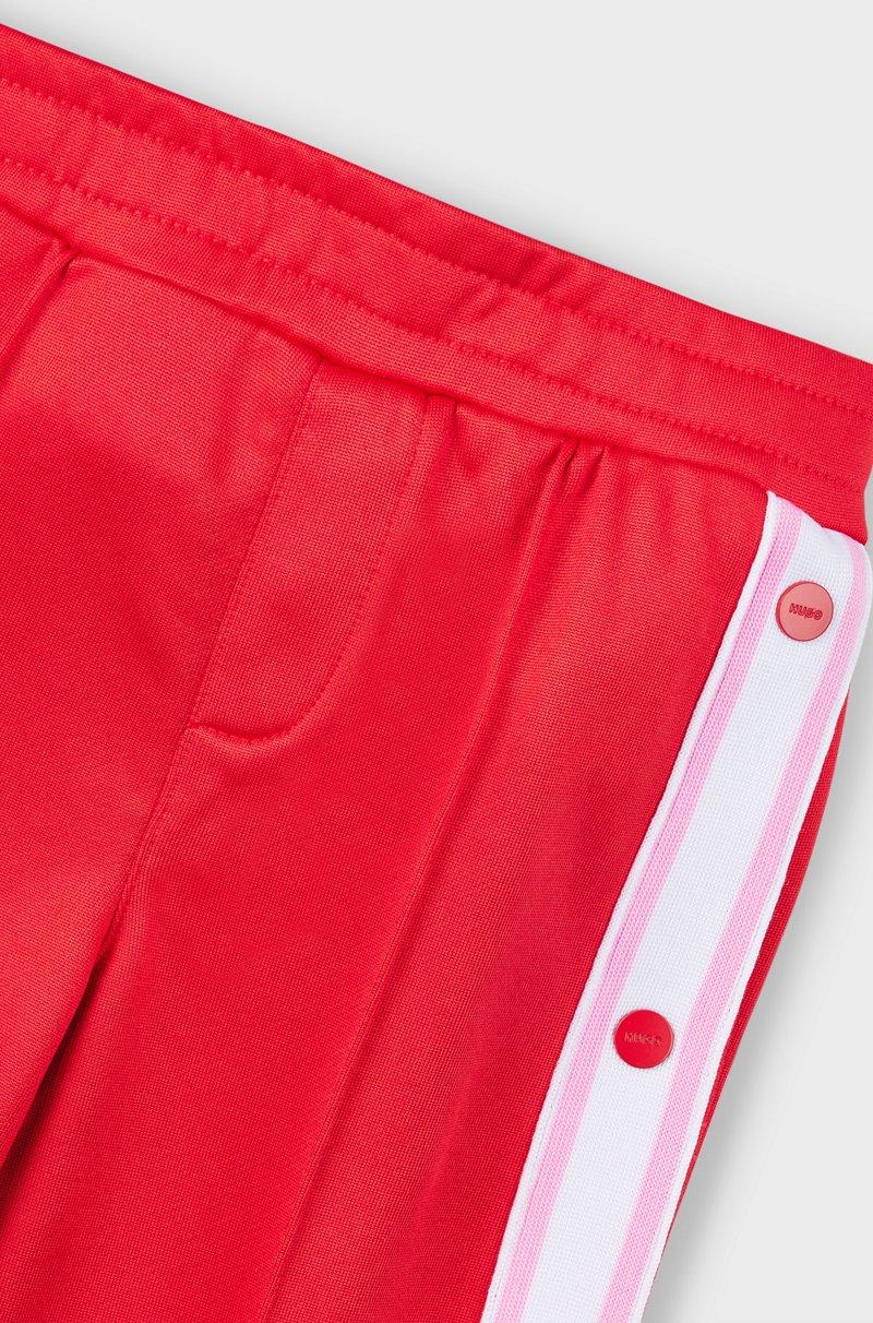 Hugo Boss Pantalones de chándal para niños con botones automáticos en las costuras laterales Ventas relámpago