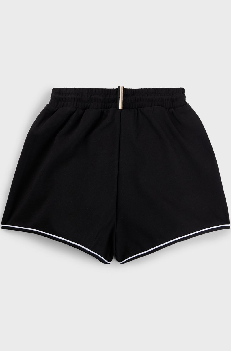 Hugo Boss Shorts para niños en tejido elástico con ribetes y logo Tienda