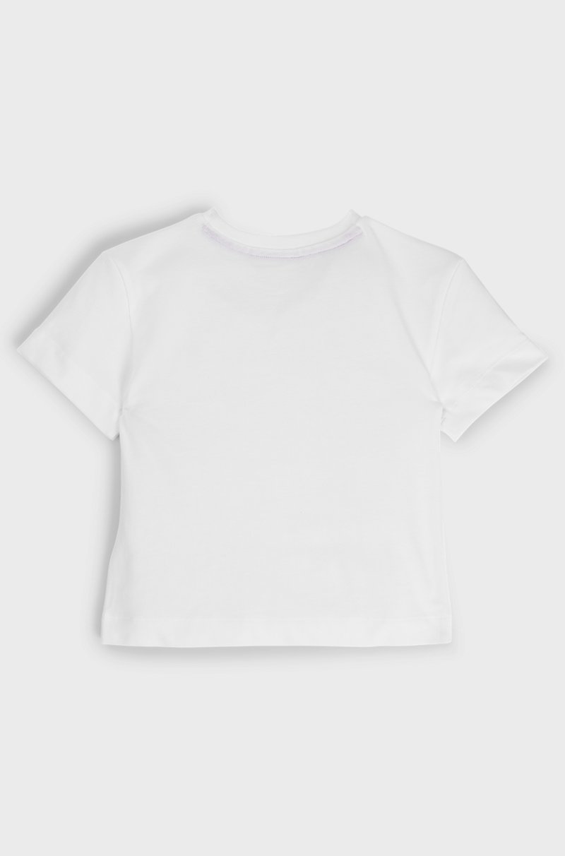 Hugo Boss Camiseta para niños en algodón con logo tachonado Liquidación