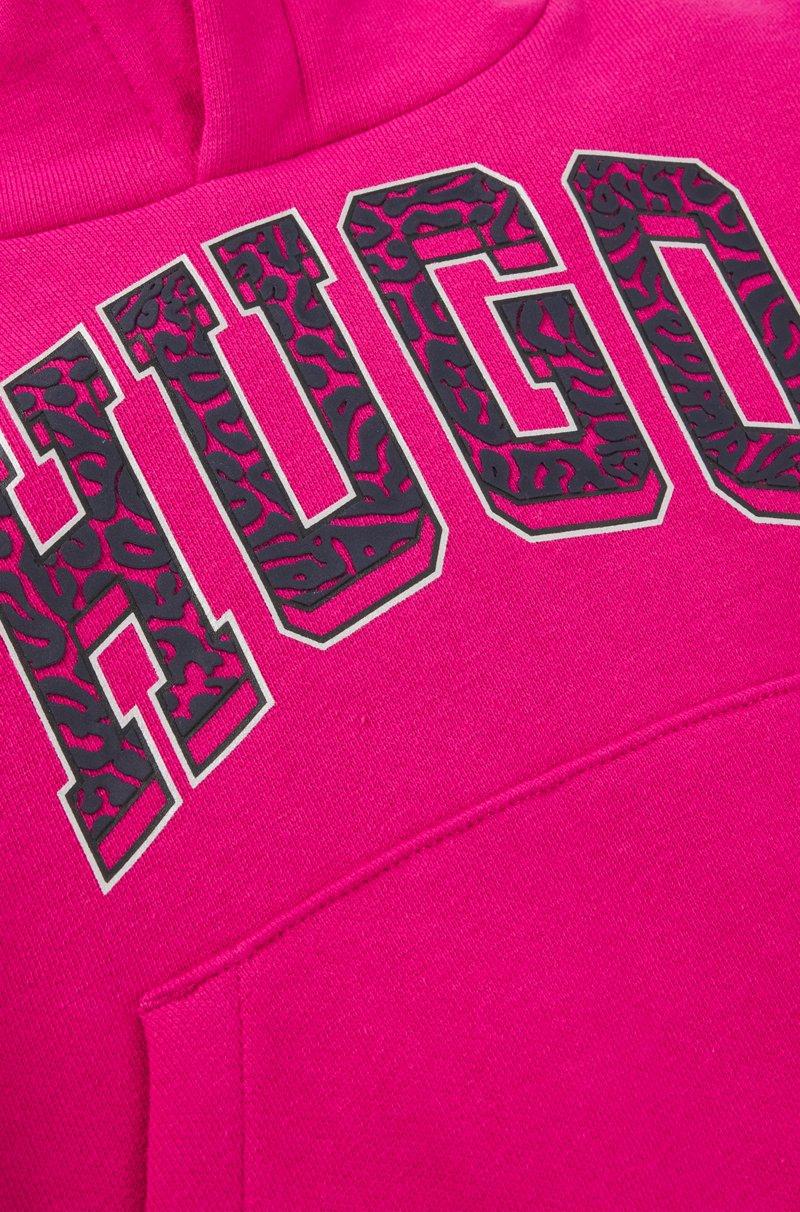 Hugo Boss Sudadera para niños en algodón con capucha y detalle de logo de estilo universitario Mejor oferta