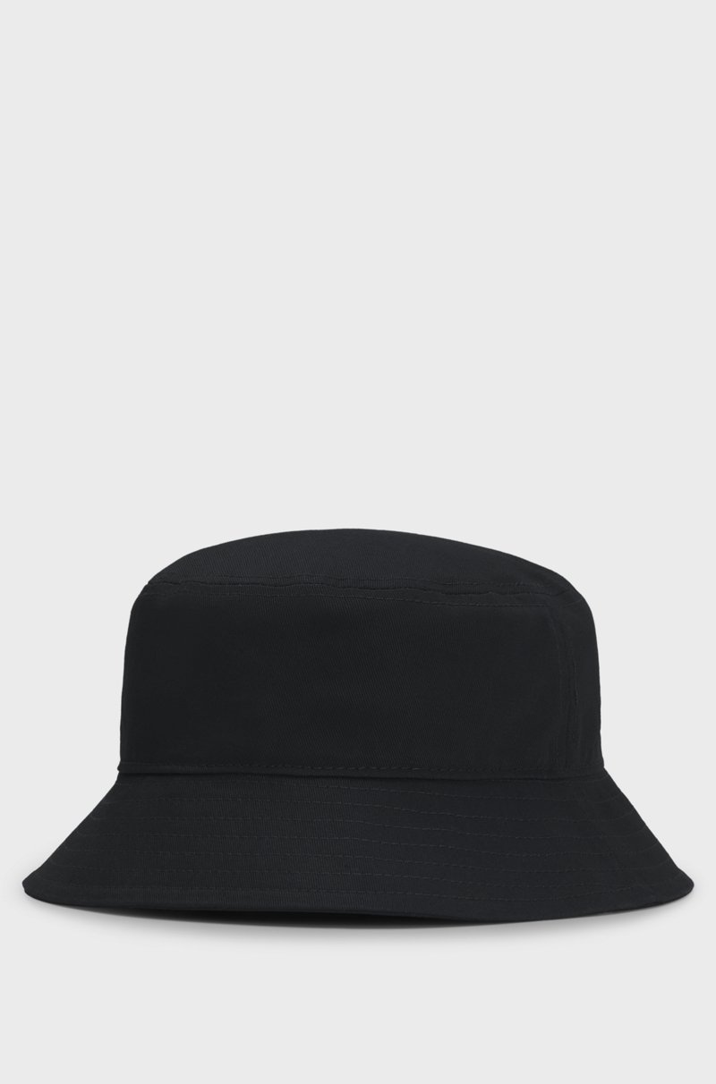 Hugo Boss Gorro de pescador para niños de algodón con insignia de logo de goma ÚLTIMAS EDICIONES