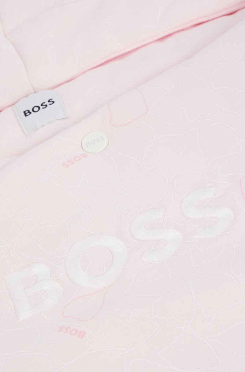 Hugo Boss Nido para bebé de algodón estampado con logo bordado Último día