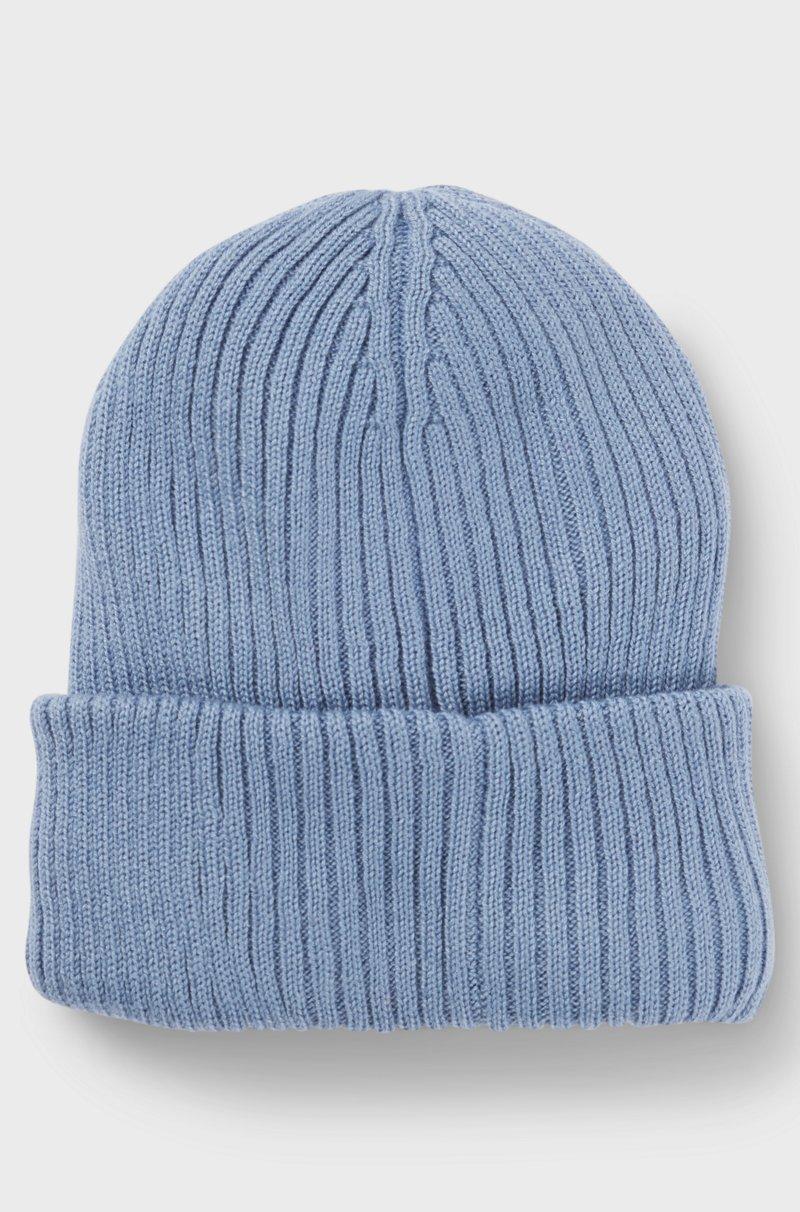 Hugo Boss Gorro de punto para niños con insignia de logo y forro de imitación de piel Liquidación