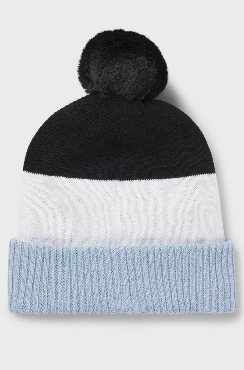 Hugo Boss Gorro de punto multicolor con pompón para niños Envío internacional gratuito