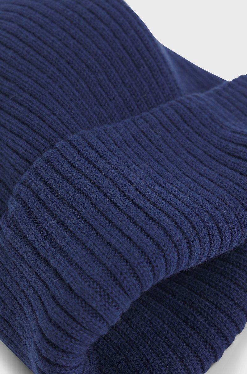 Hugo Boss Gorro de punto para niños con etiqueta de logo rojo Descuentos del mes