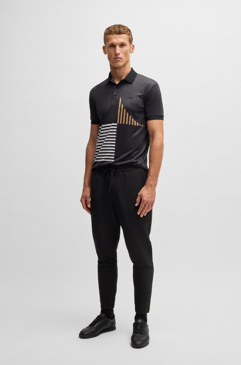Hugo Boss Pantalones tapered fit de tejido elástico repelente al agua Rebajas de fin de temporada