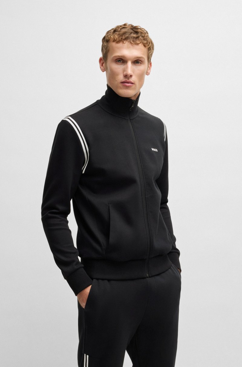 Hugo Boss Conjunto de Chándal regular fit de algodón elástico con apliques a rayas 2025