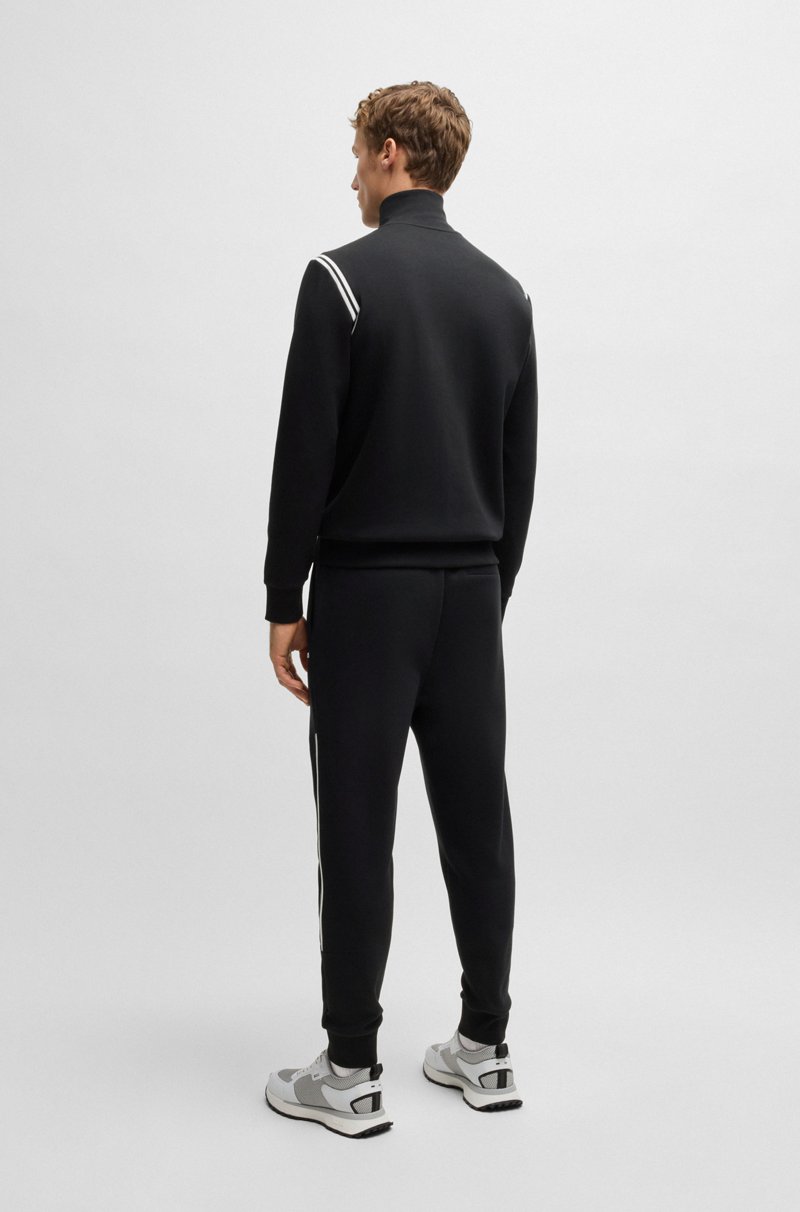 Hugo Boss Conjunto de Chándal regular fit de algodón elástico con apliques a rayas 2025
