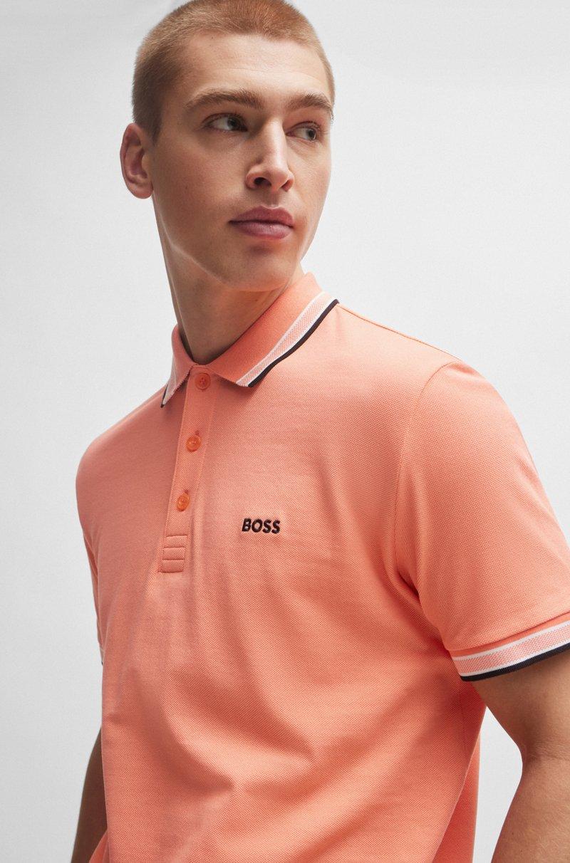 Hugo Boss Polo Paddy de piqué de algodón con logo en el reverso del cuello Outlet online