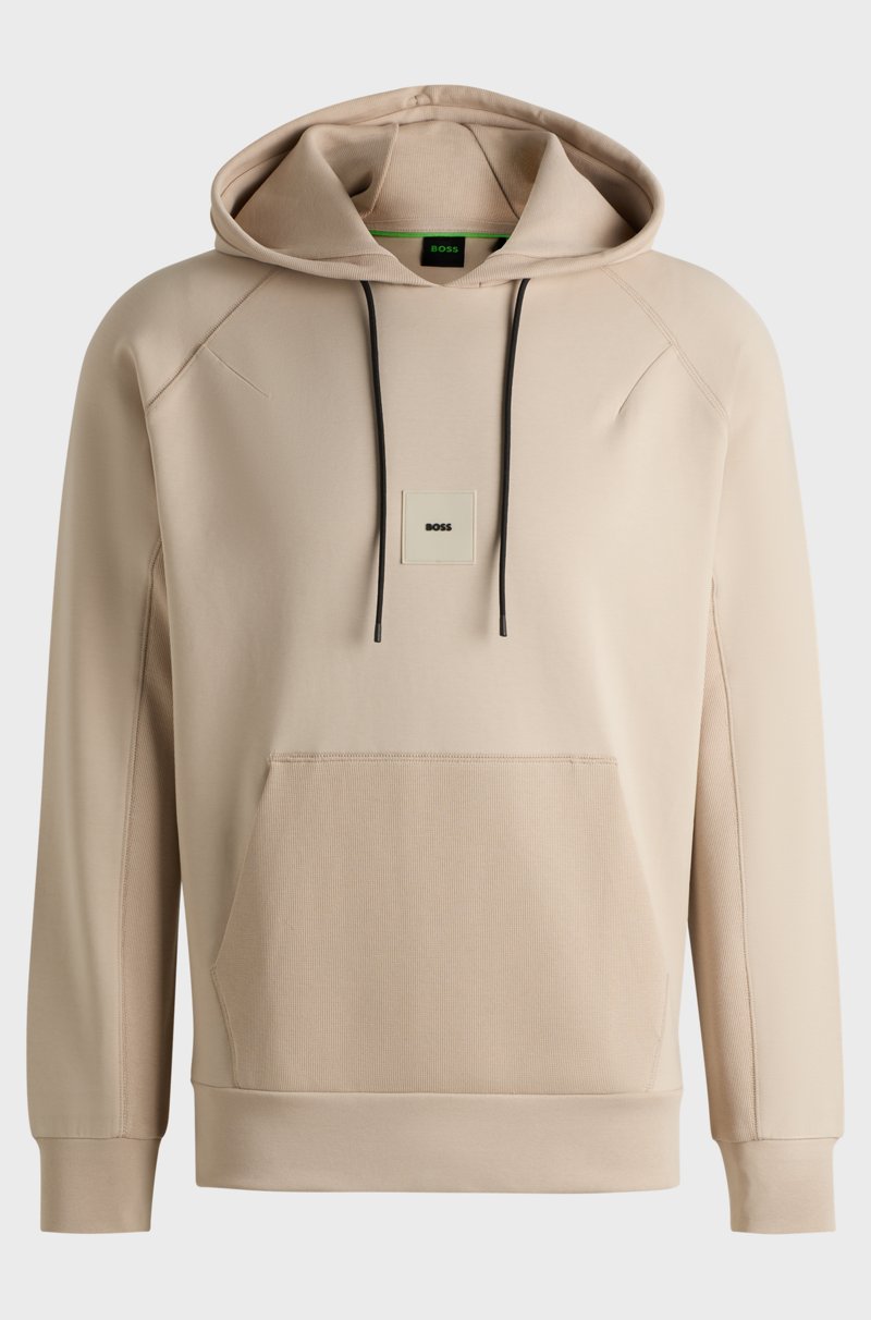 Hugo Boss Sudadera con capucha de algodón con elástico Gran oferta