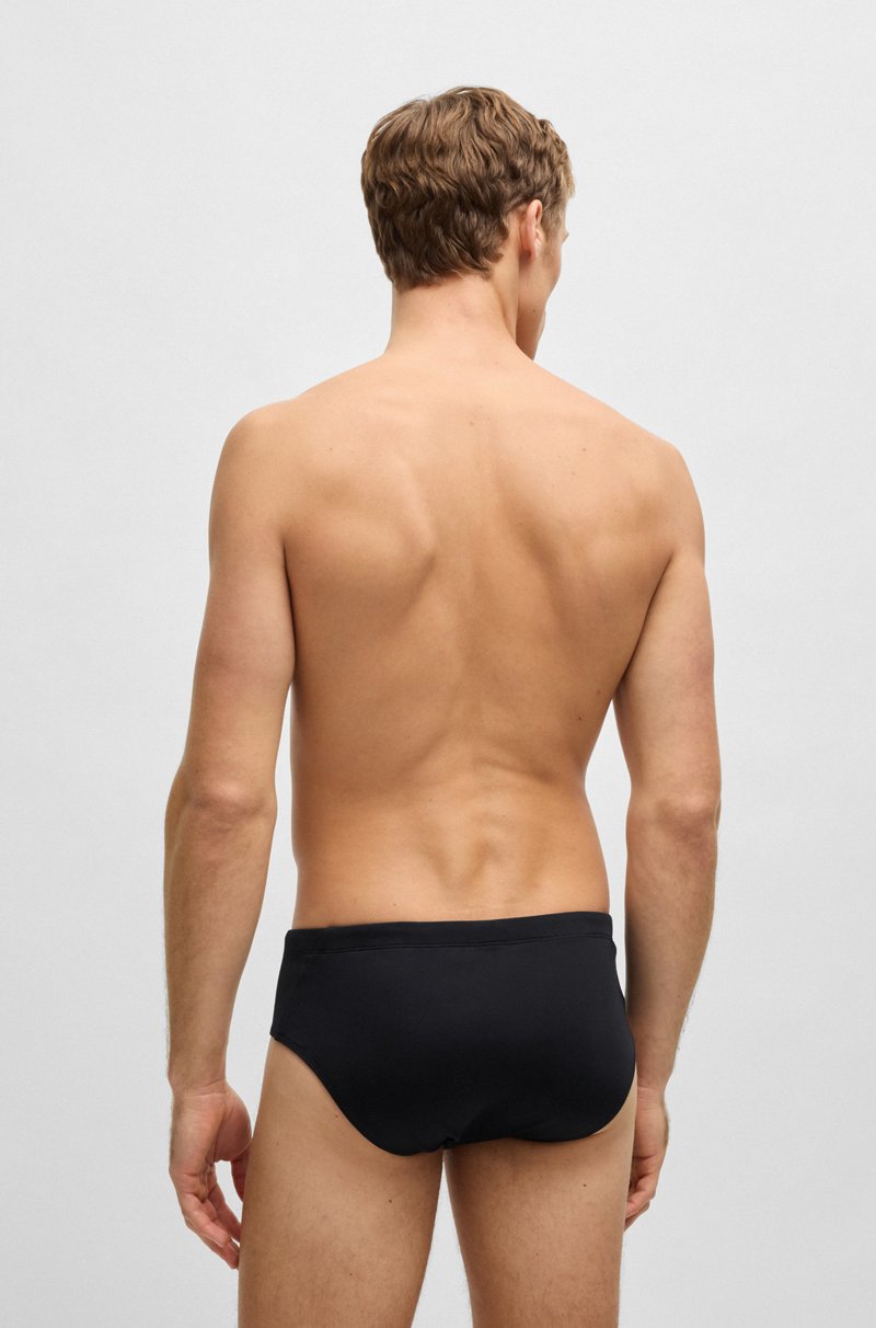 Hugo Boss Bañador slip de punto elástico con rayas de la marca y logo Tienda