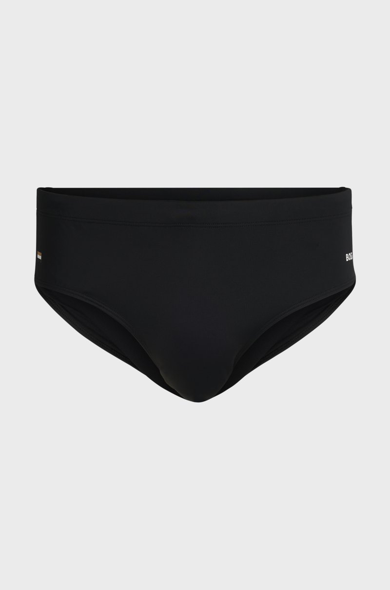 Hugo Boss Bañador slip de punto elástico con rayas de la marca y logo Tienda