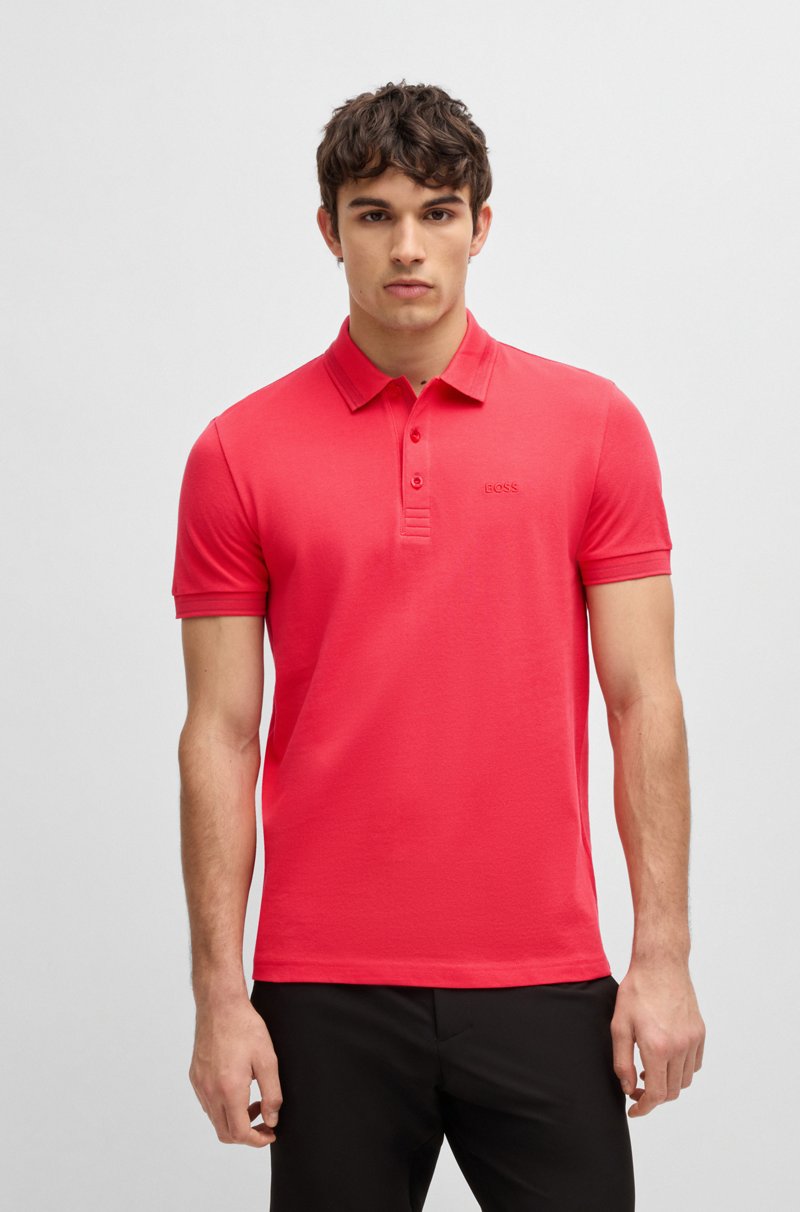 Hugo Boss Polo Paddy de piqué de algodón con logo en el reverso del cuello Liquidación