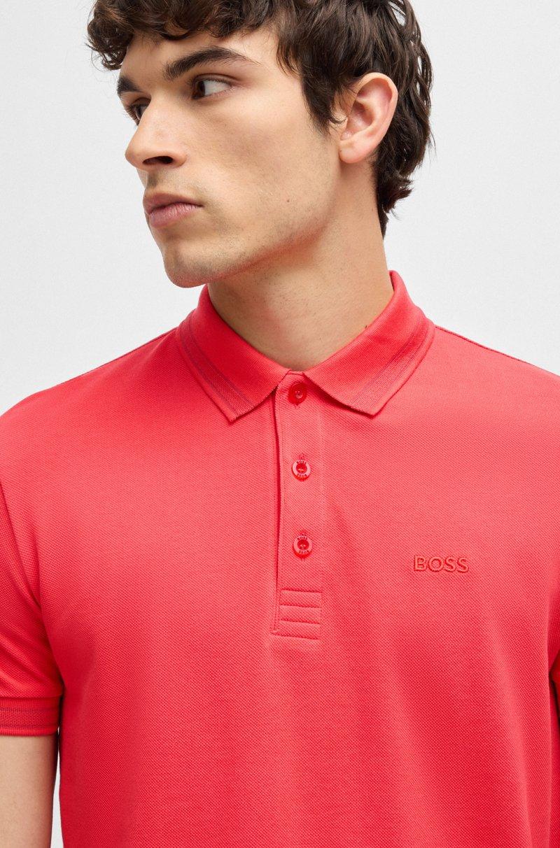 Hugo Boss Polo Paddy de piqué de algodón con logo en el reverso del cuello Liquidación