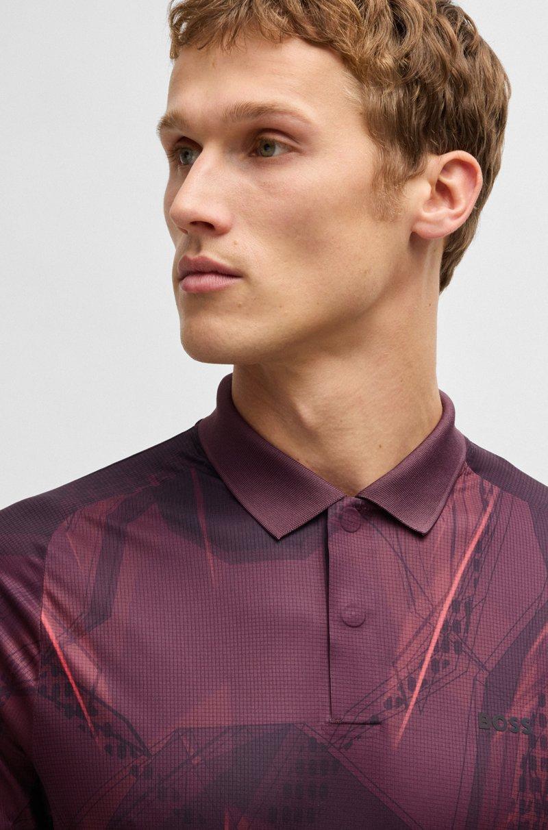 Hugo Boss Polo Active Paddy con estampado gráfico y protección UV Rebajas online