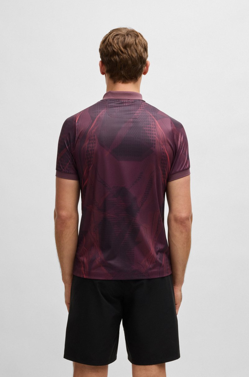 Hugo Boss Polo Active Paddy con estampado gráfico y protección UV Rebajas online