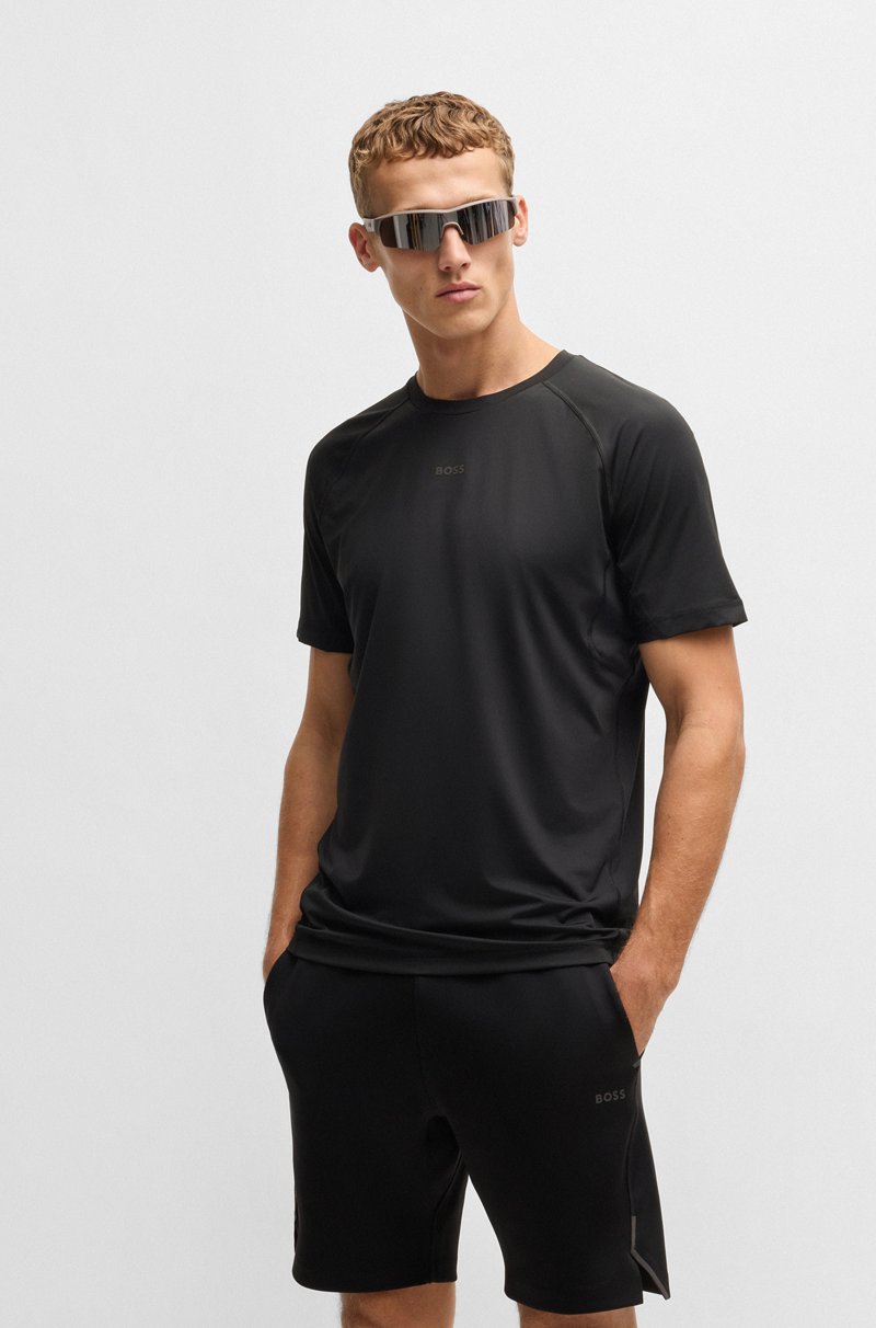 Hugo Boss Camiseta activa slim fit con detalles reflectantes decorativos ÚLTIMAS EDICIONES