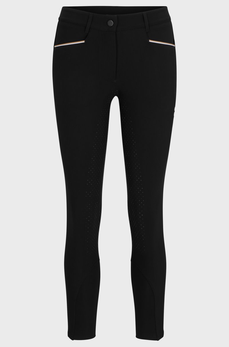 Hugo Boss Pantalones de equitación de material superelástico con agarre integral Precio de fábrica