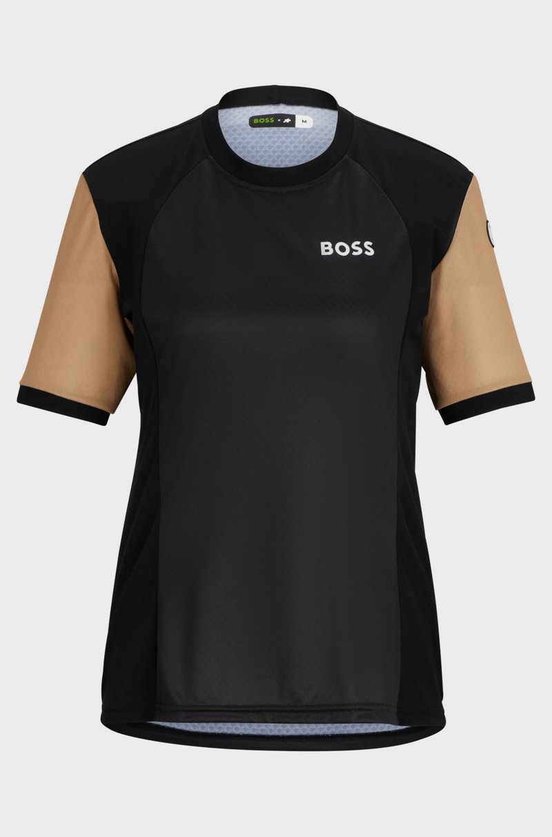 Hugo Boss Camiseta BOSS x ASSOS de punto regular fit con protección UPF35 y detalle de la marca Solo queda un día
