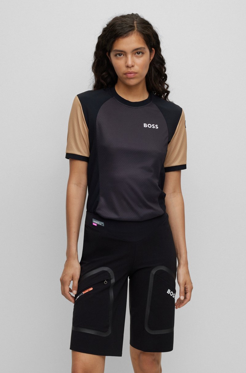 Hugo Boss Camiseta BOSS x ASSOS de punto regular fit con protección UPF35 y detalle de la marca Solo queda un día