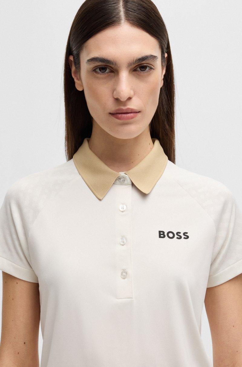 Hugo Boss Polo con bloques de color y detalle de logo Ahorra y exporta