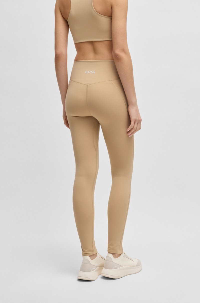 Hugo Boss Leggings activos en tejido interlock elástico con aberturas en los bajos Oferta exclusiva