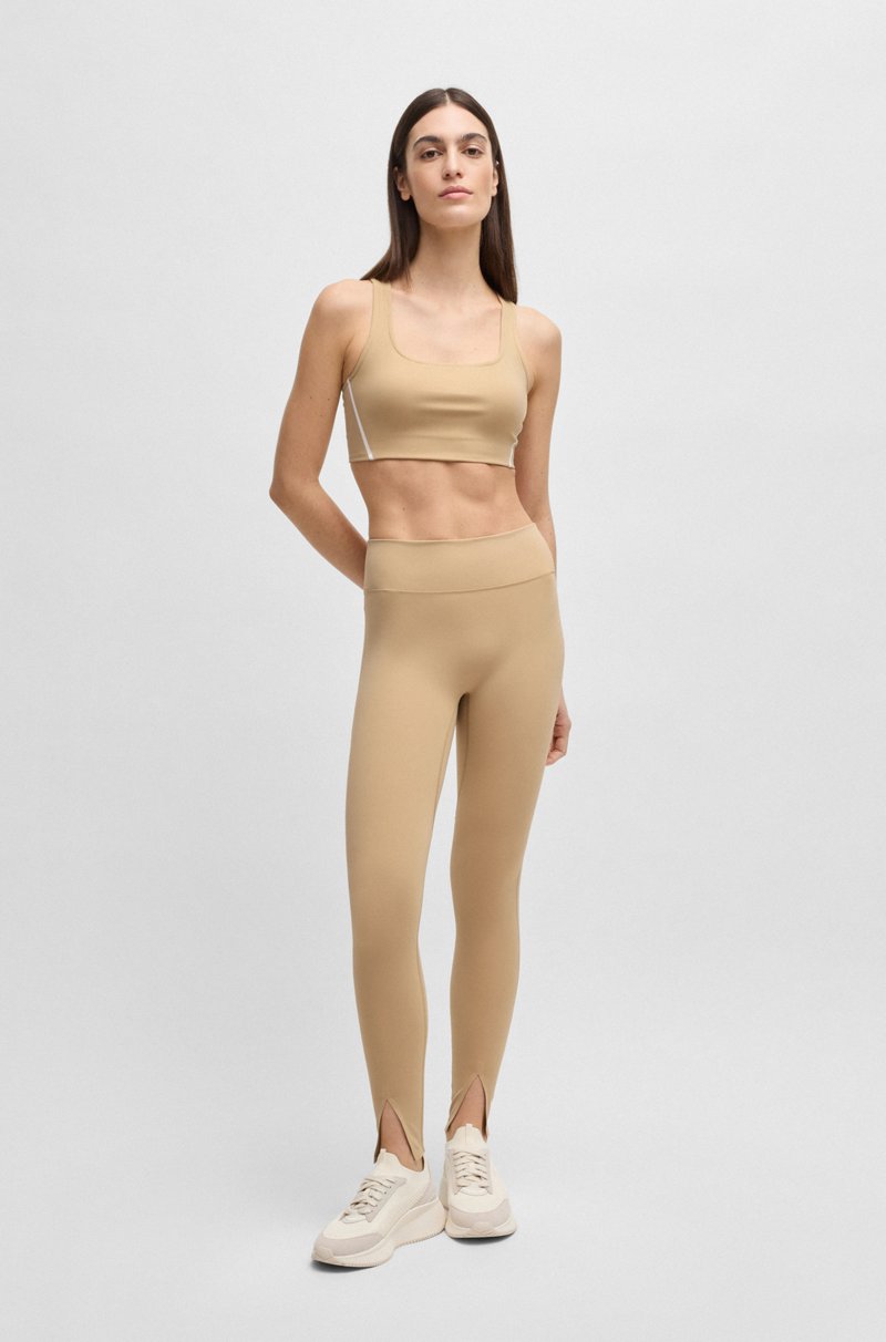 Hugo Boss Leggings activos en tejido interlock elástico con aberturas en los bajos Oferta exclusiva