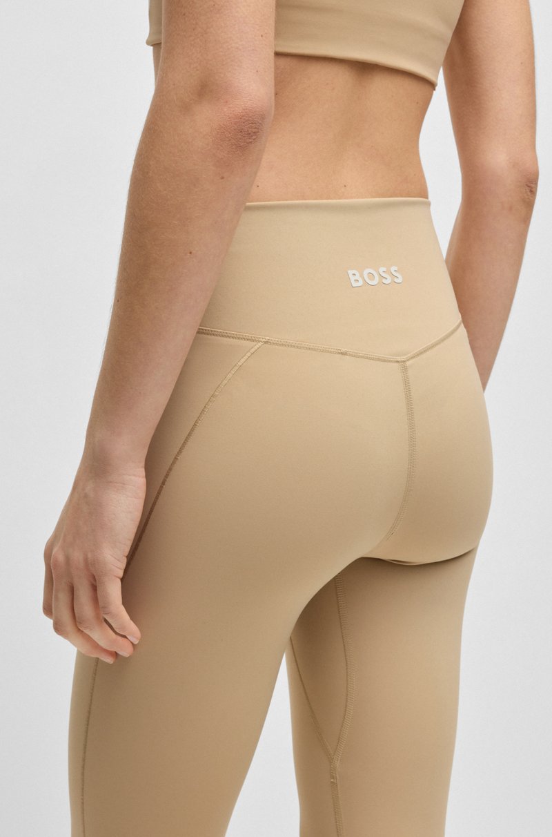 Hugo Boss Leggings activos en tejido interlock elástico con aberturas en los bajos Oferta exclusiva