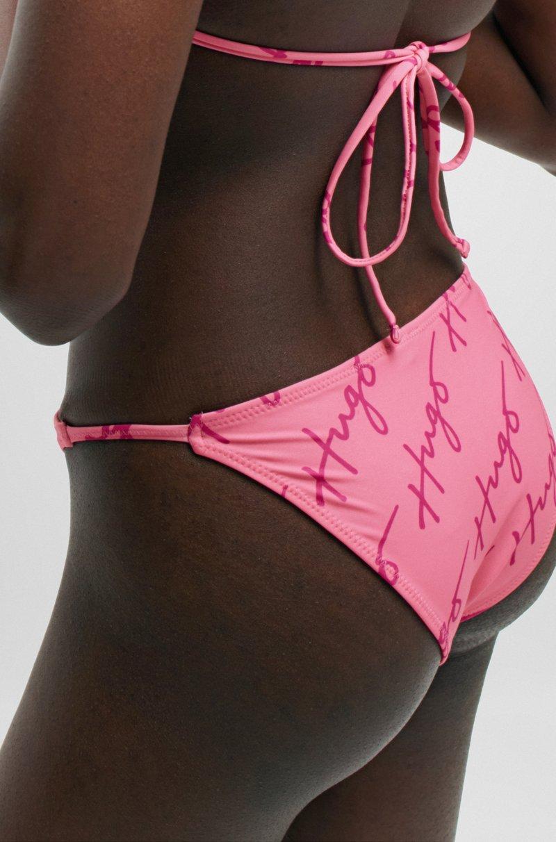 Hugo Boss Braguita de bikini de secado rápido con logos caligrafiados Descuento por venta flash