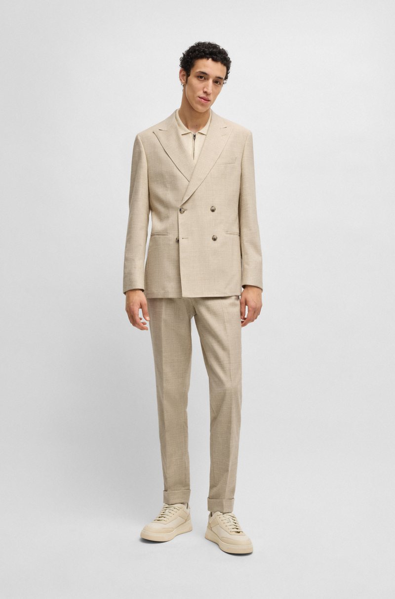 Hugo Boss Traje de dos piezas en tweed estampado Ofertas