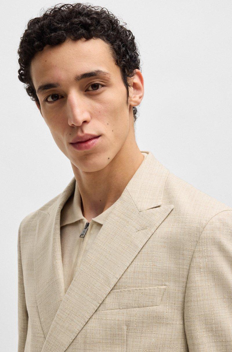 Hugo Boss Traje de dos piezas en tweed estampado Ofertas