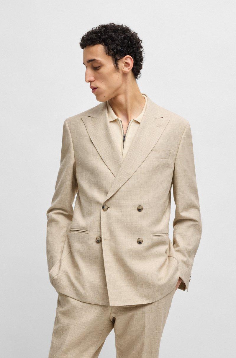 Hugo Boss Traje de dos piezas en tweed estampado Ofertas