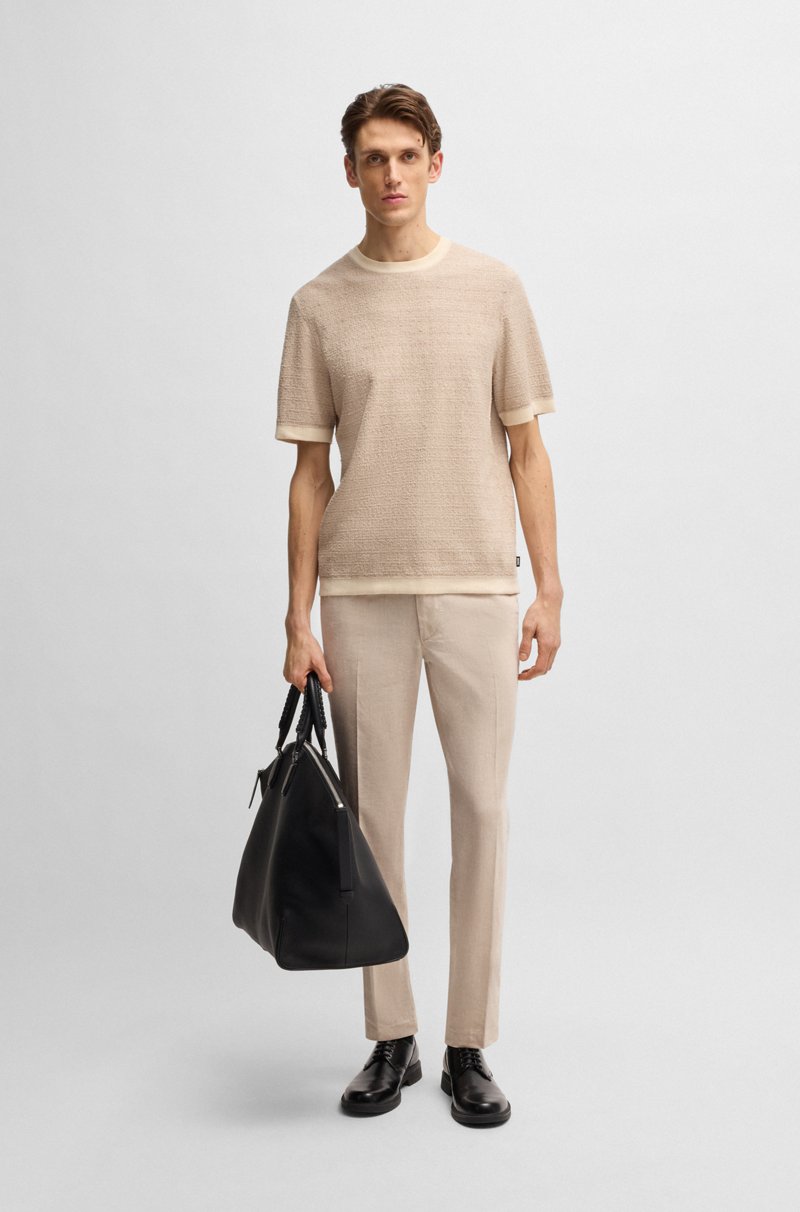 Hugo Boss Camiseta relaxed fit de jacquard Venta caliente