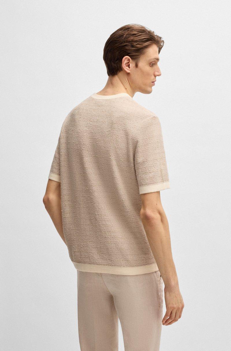 Hugo Boss Camiseta relaxed fit de jacquard Venta caliente