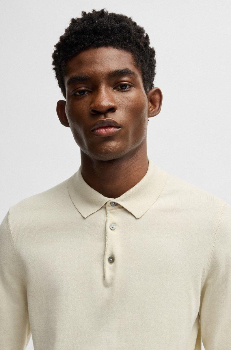 Hugo Boss Jersey estilo polo regular fit en punto de algodón Rebajas baratas