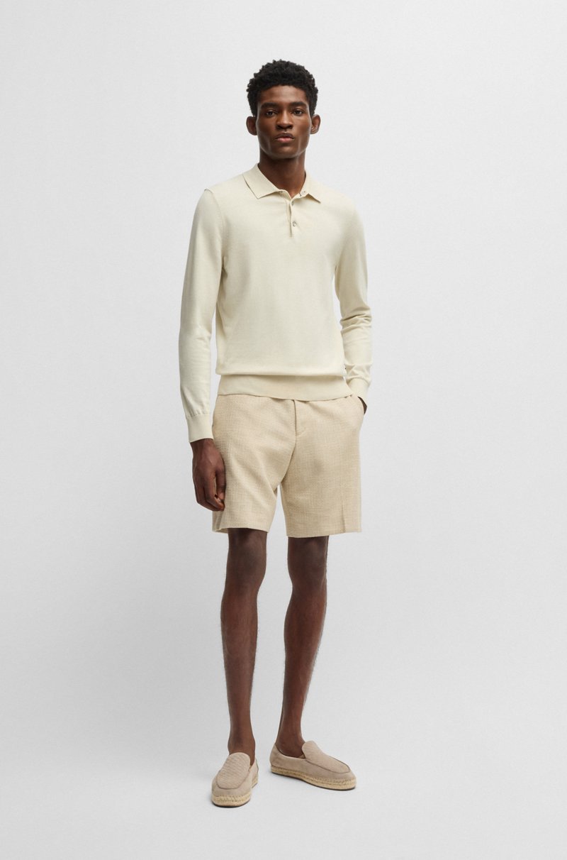Hugo Boss Jersey estilo polo regular fit en punto de algodón Rebajas baratas