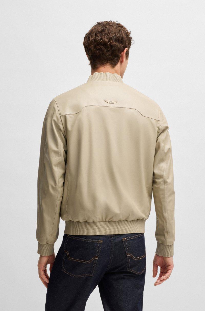Hugo Boss Chaqueta BOSS x ASTON MARTIN de piel de napa con detalles calados Ventas relámpago