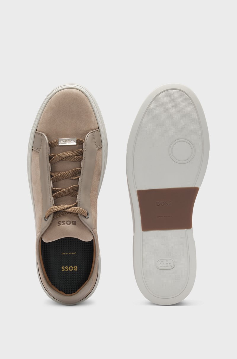 Hugo Boss Deportivas de piel granulada BOSS x ASTON MARTIN con cordones ocultos Tienda