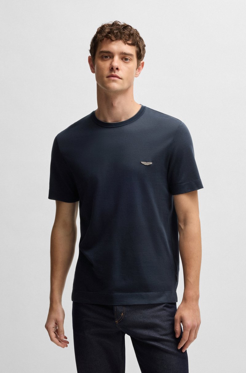Hugo Boss Camiseta BOSS x ASTON MARTIN de algodón lino y seda Rebajas online