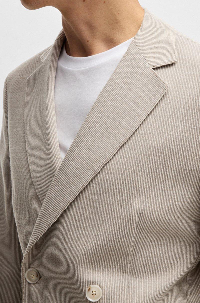 Hugo Boss Blazer slim fit estampado de mezcla de lana Envío gratis
