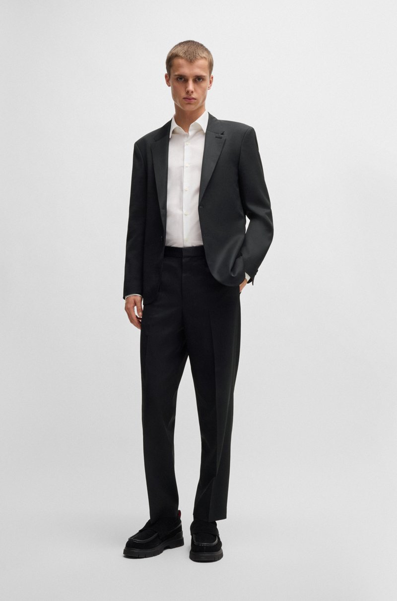 Hugo Boss Americana HUGO FORWARD slim fit en sarga de mezcla de lana Últimos 3 días
