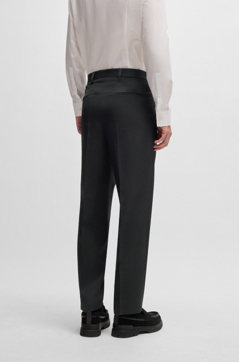 Hugo Boss Pantalones HUGO FORWARD slim fit en sarga de mezcla de lana COMPRAR AHORA