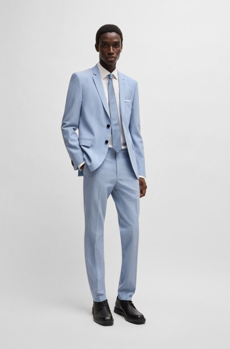 Hugo Boss Camisa modern fit de raso de algodón elástico Promoción por tiempo limitado