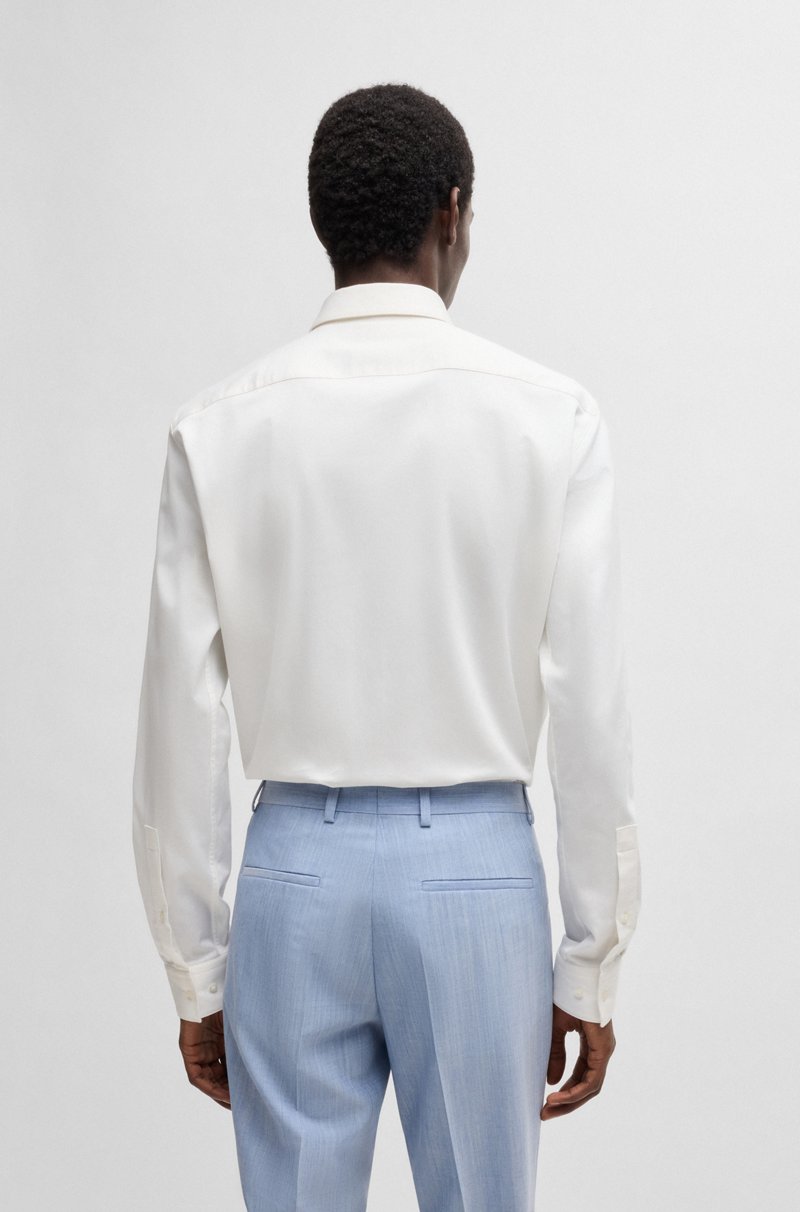 Hugo Boss Camisa modern fit de raso de algodón elástico Promoción por tiempo limitado